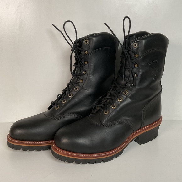 Chippewa Super DNA 9” Steel Toe Logger Boots 13 E Insulated USA Made - Picture 1 of 16